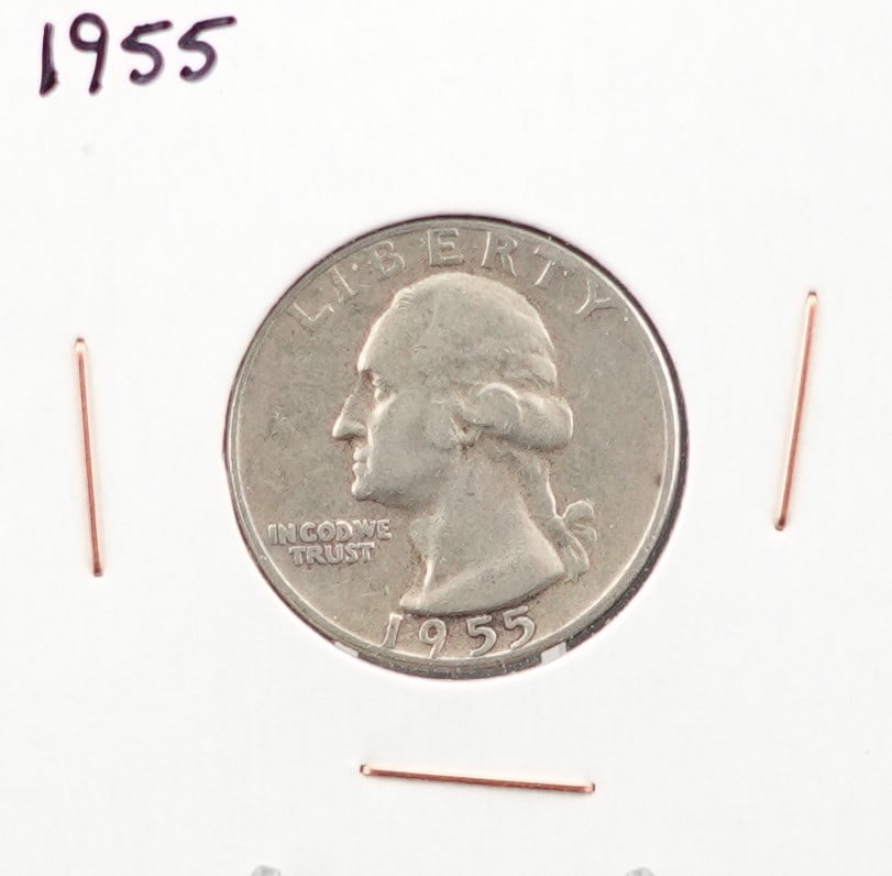 1955 Washington Quarter: This is 90% Silver 