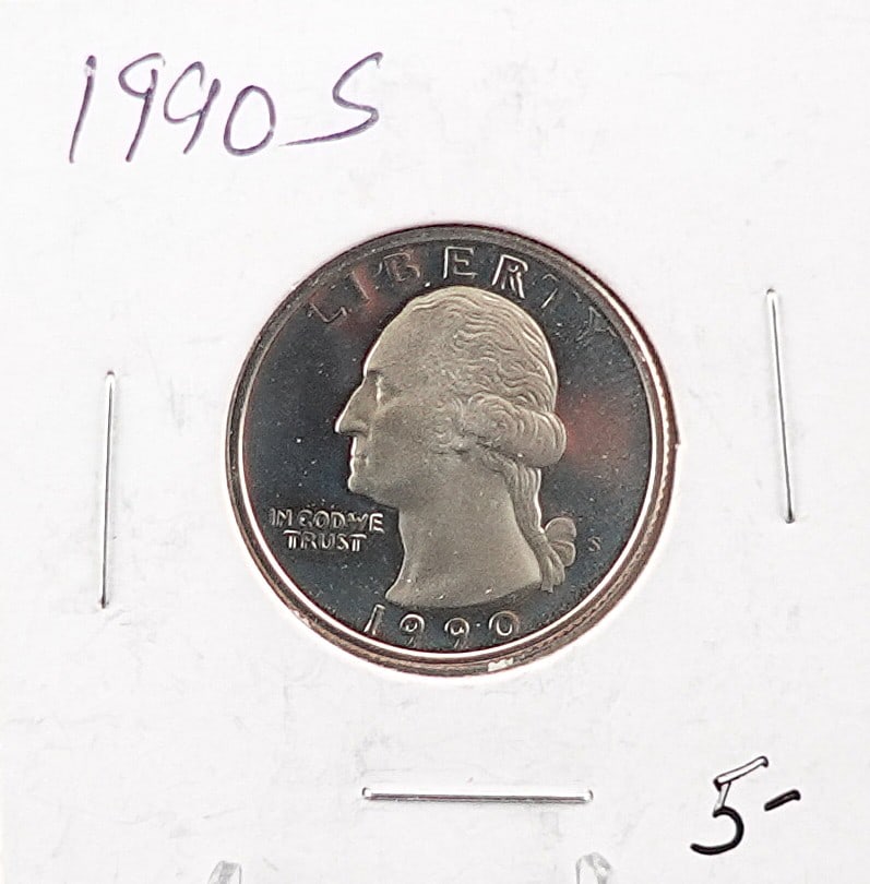 1990-S Washington Quarter: This is 90% Silver 