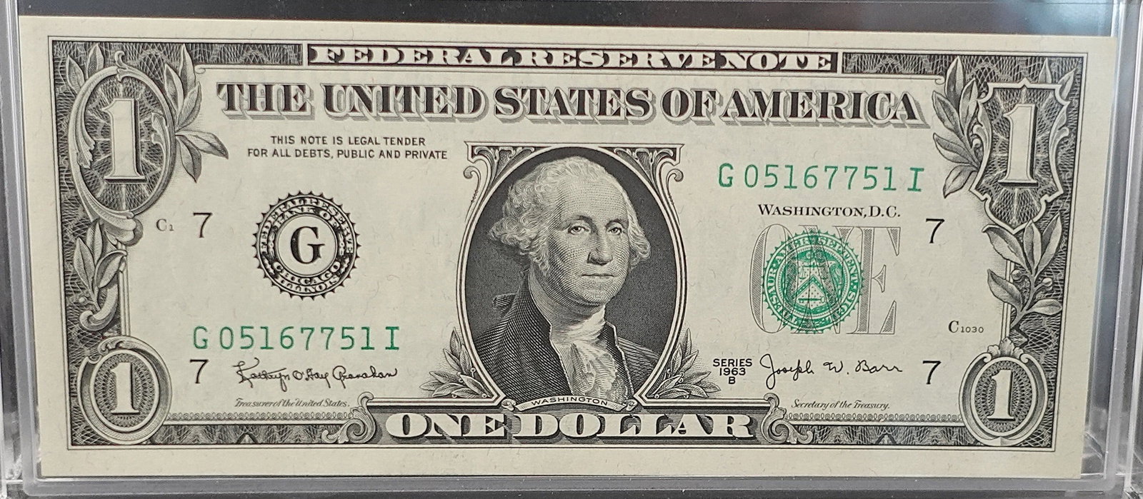 (4) 1963-B $1 Notes - 7