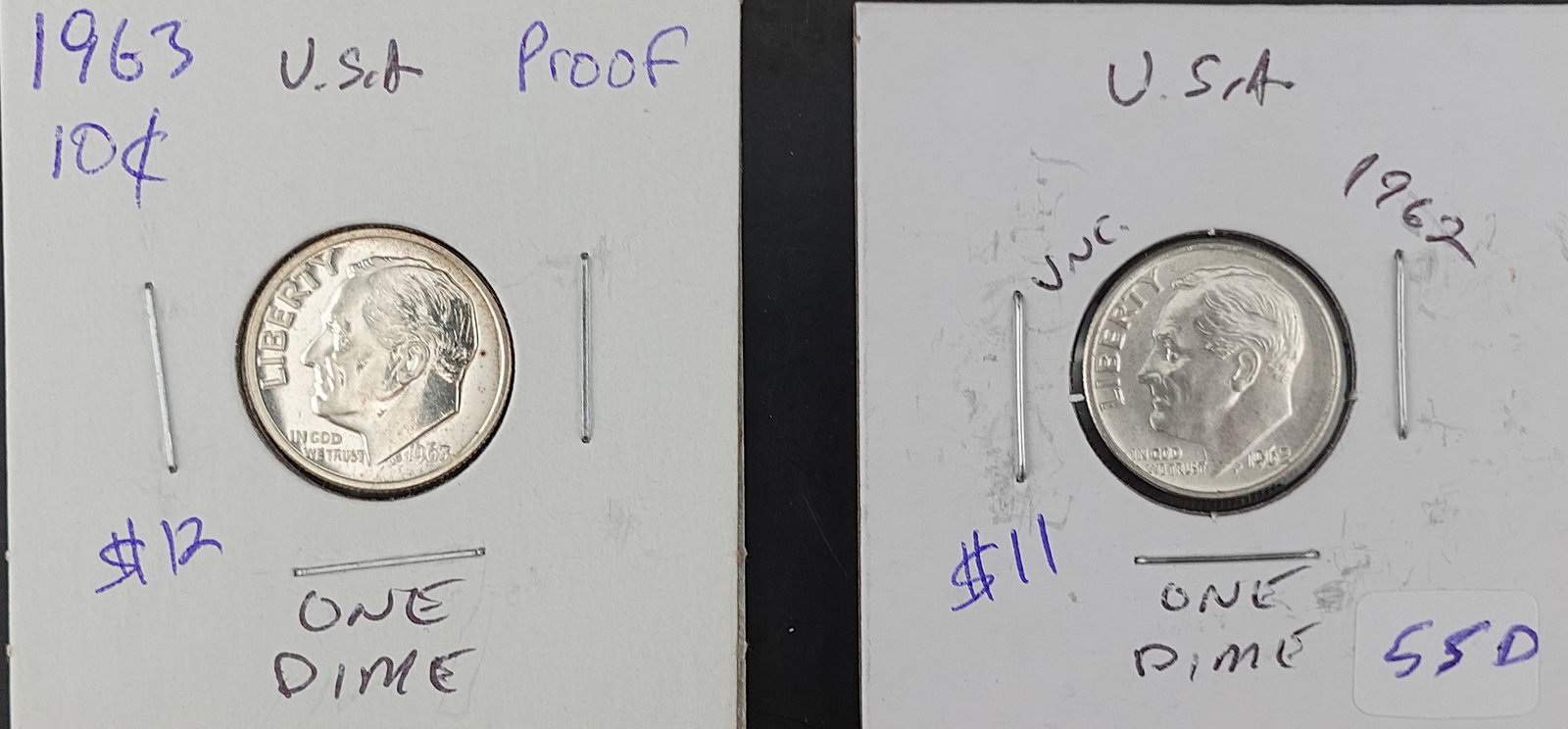 (2) Roosevelt Dimes (1 of 2)