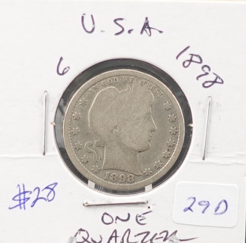 1898 Barber Quarter (1 of 2)