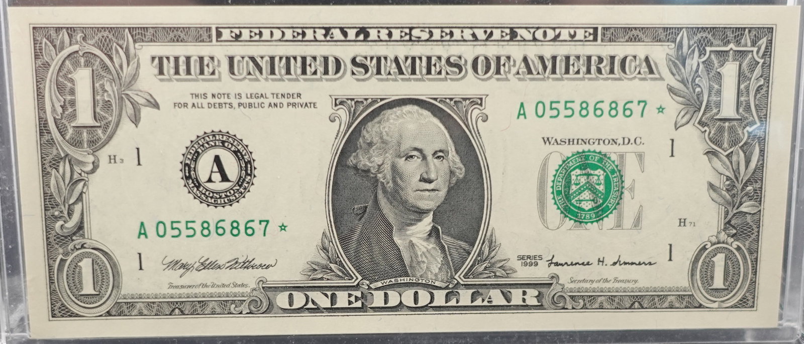 (3) Consecutive $1 Notes - 3