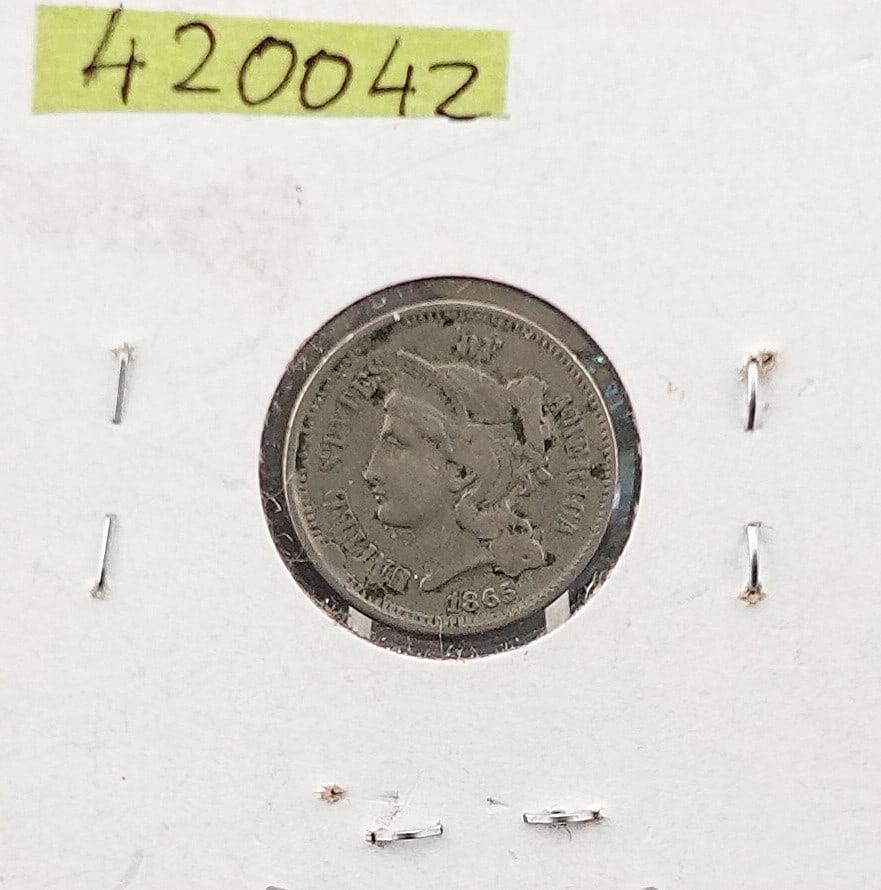 1865 3 Cent Piece: 1865 3 Cent Piece