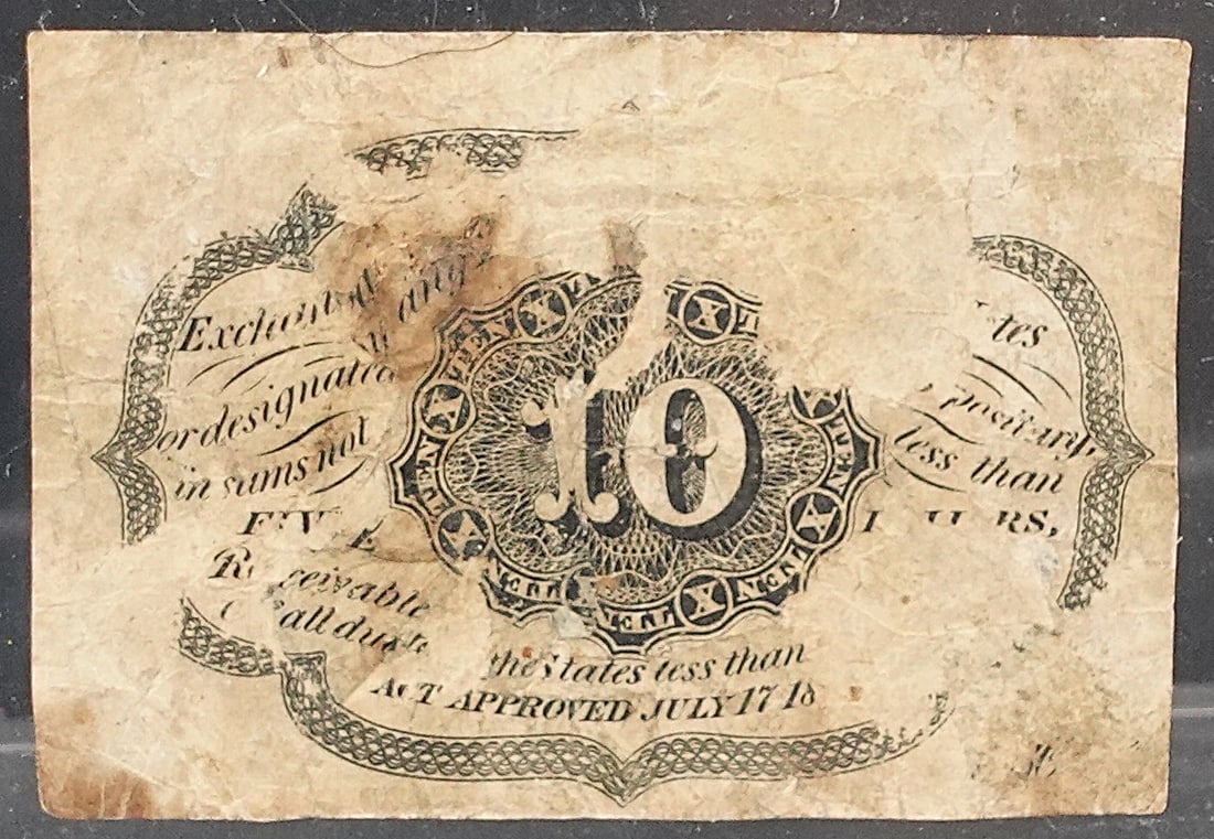1862 10 Cent Note - 2