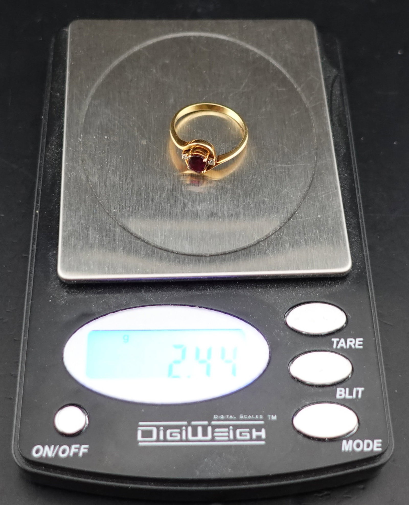 14k Ruby, Diamond and Gold Ring - 3