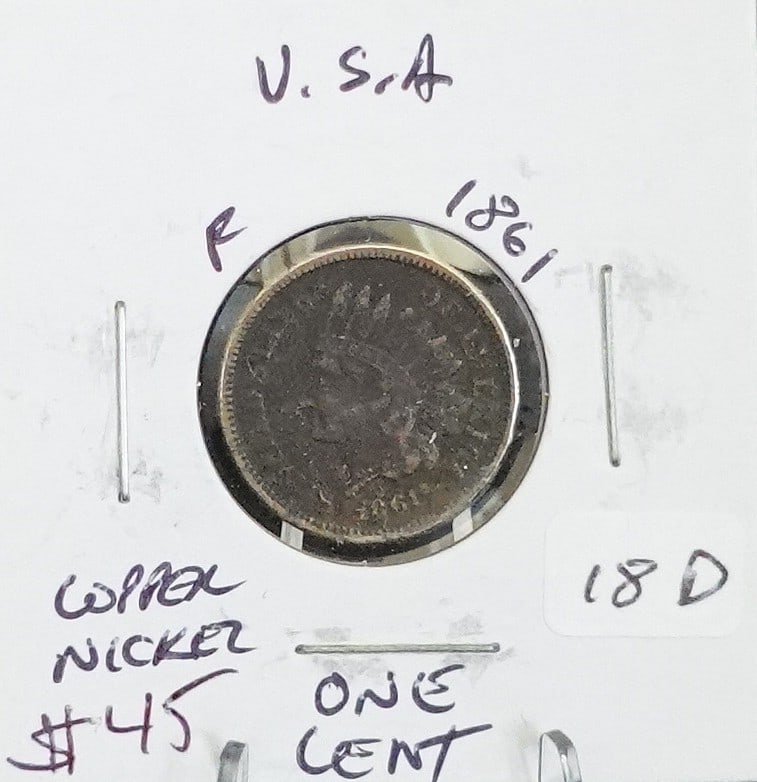1861 Indian Head Cent (1 of 2)
