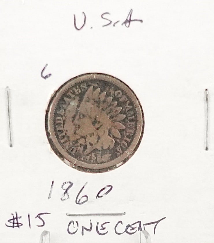 1859 and 1860 Indian Head Cents (1 of 8)