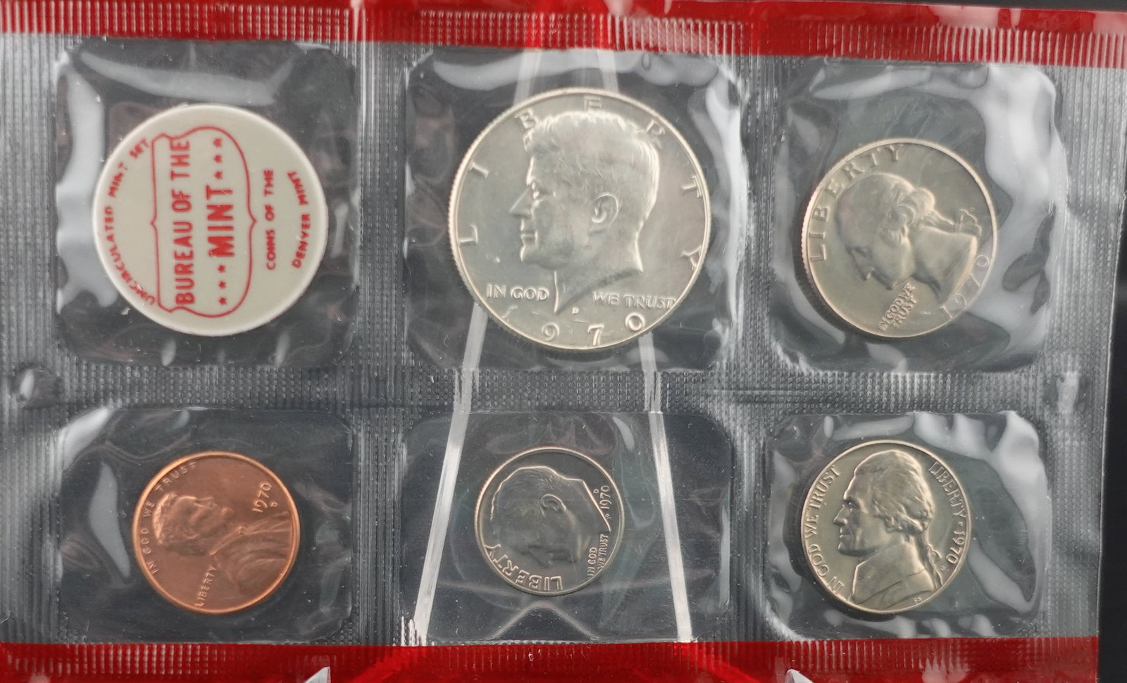 1970-S Mint Set: This is the Large Date Variety and 40% Silver 