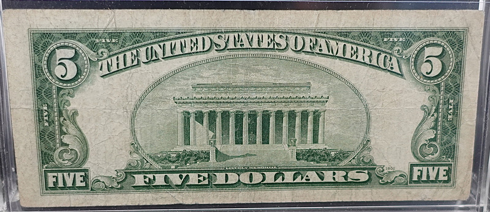 1934 D $5 Blue Seal Note - 2