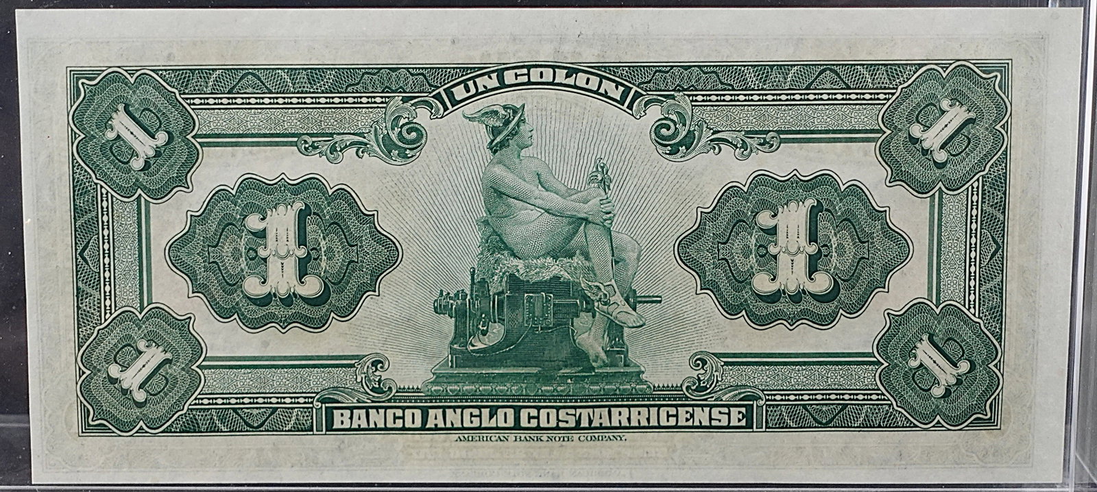 1917 1 Colon Costa Rica Note - 2