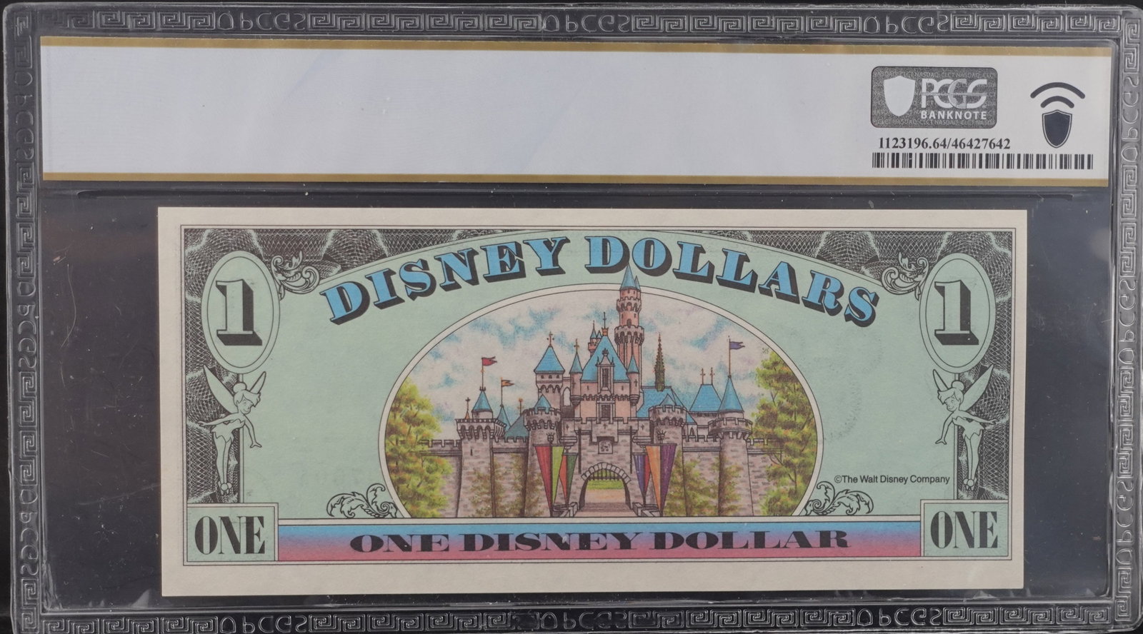 1991 $1 Disney Dollar PCGS Grade 64PPQ - 2