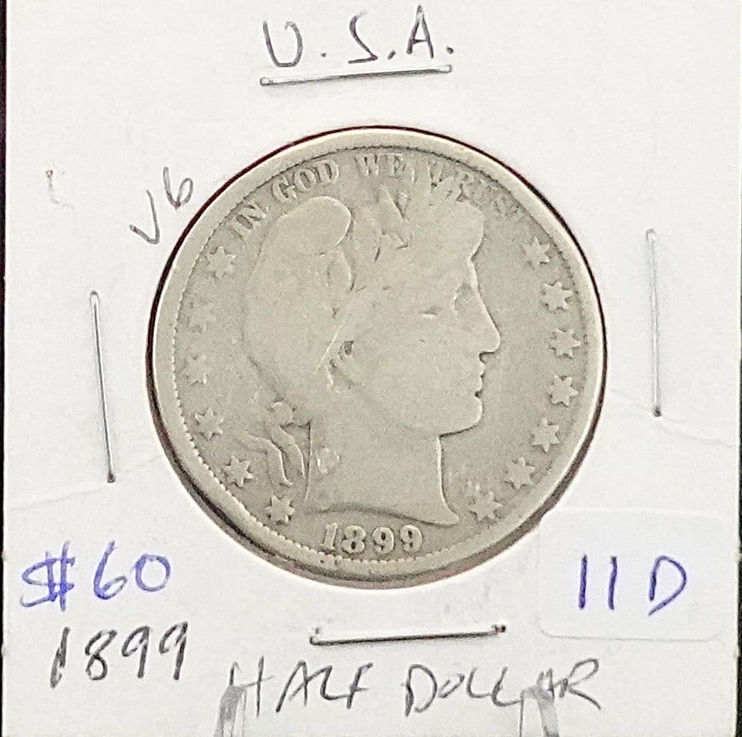1899 Barber Half Dollar (1 of 2)