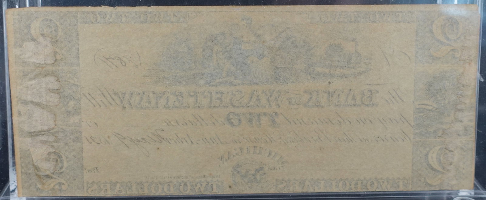 1871 $2 Bank of Washtenaw Ann arbor MI - 2