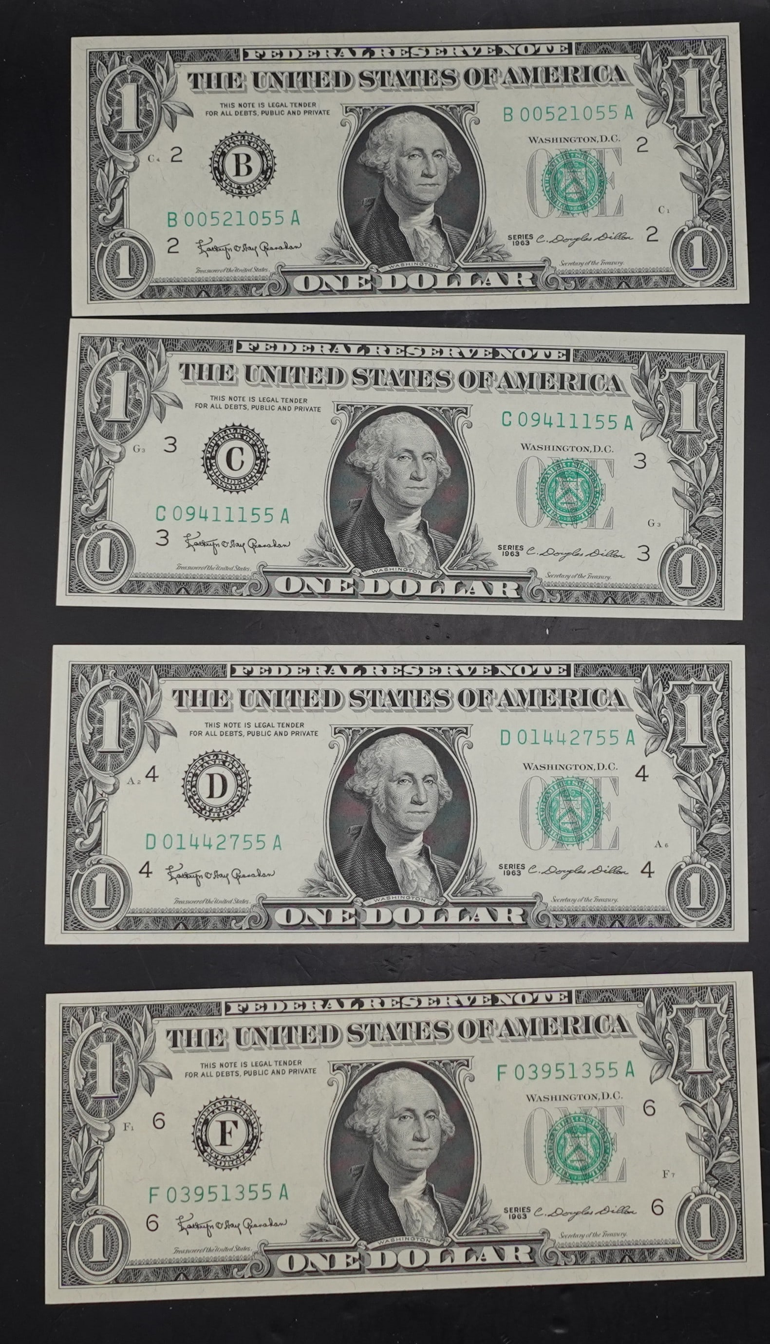 (8) 1963 $1 Notes - 3