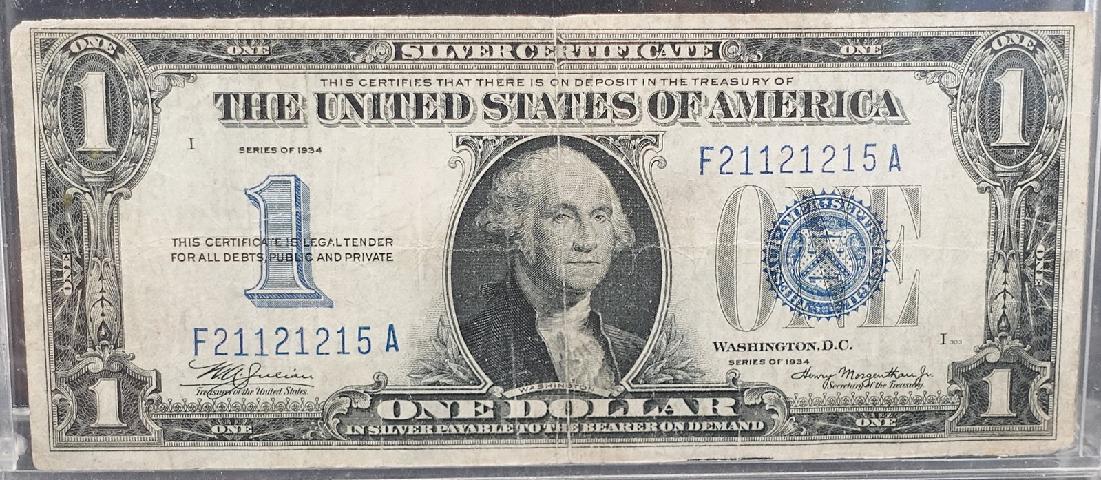 1934 $1 Silver Certificate (1 of 2)