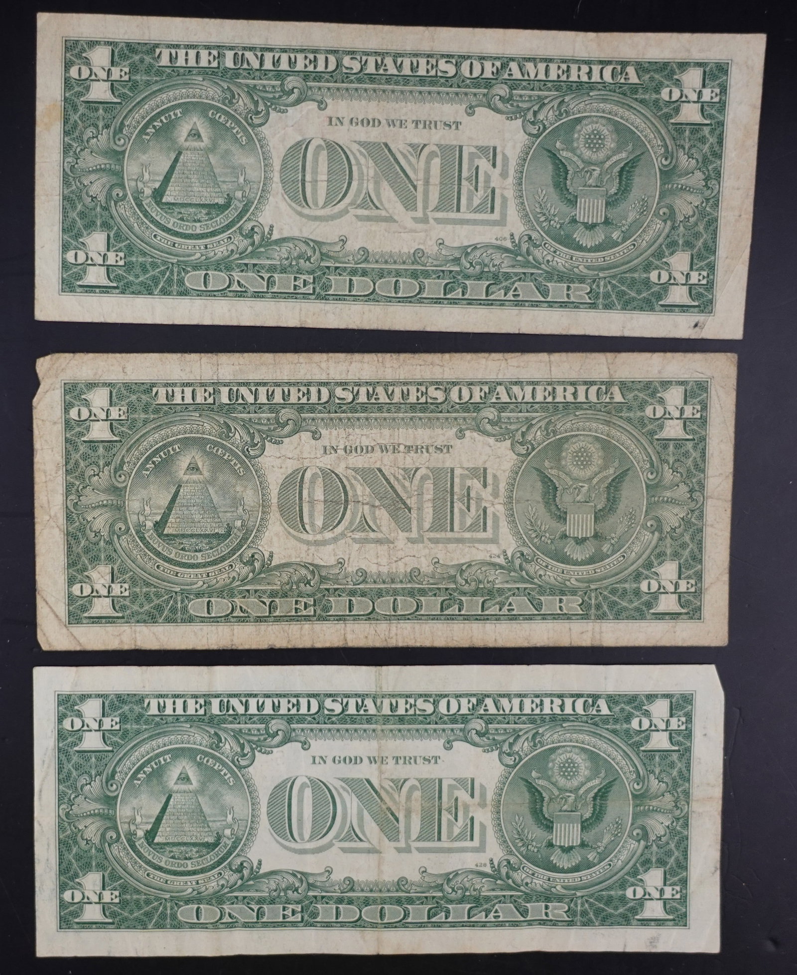 (6) $1 Silver Certificates - 4