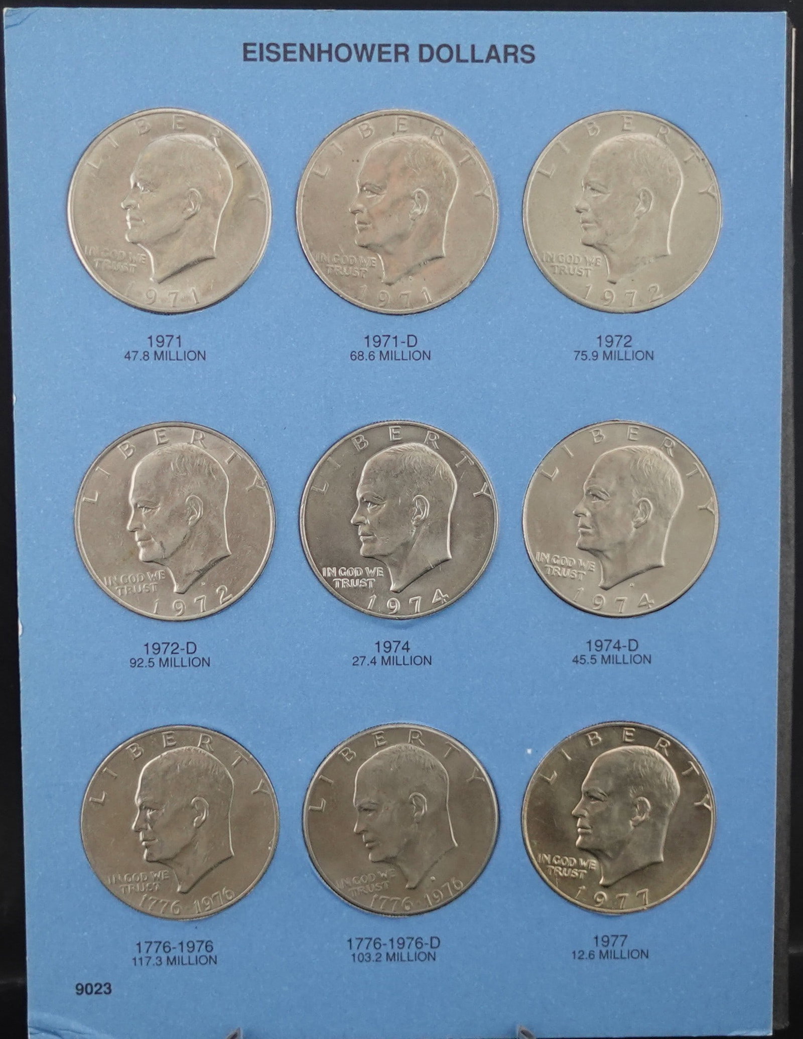 Whitman Ike and Susan B Anthony Dollars - 2