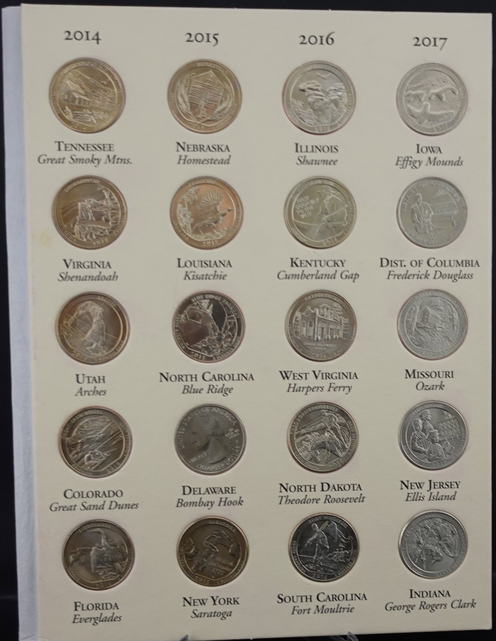 2010-2021 Americas National Park Commemorative Quarters Set - 3