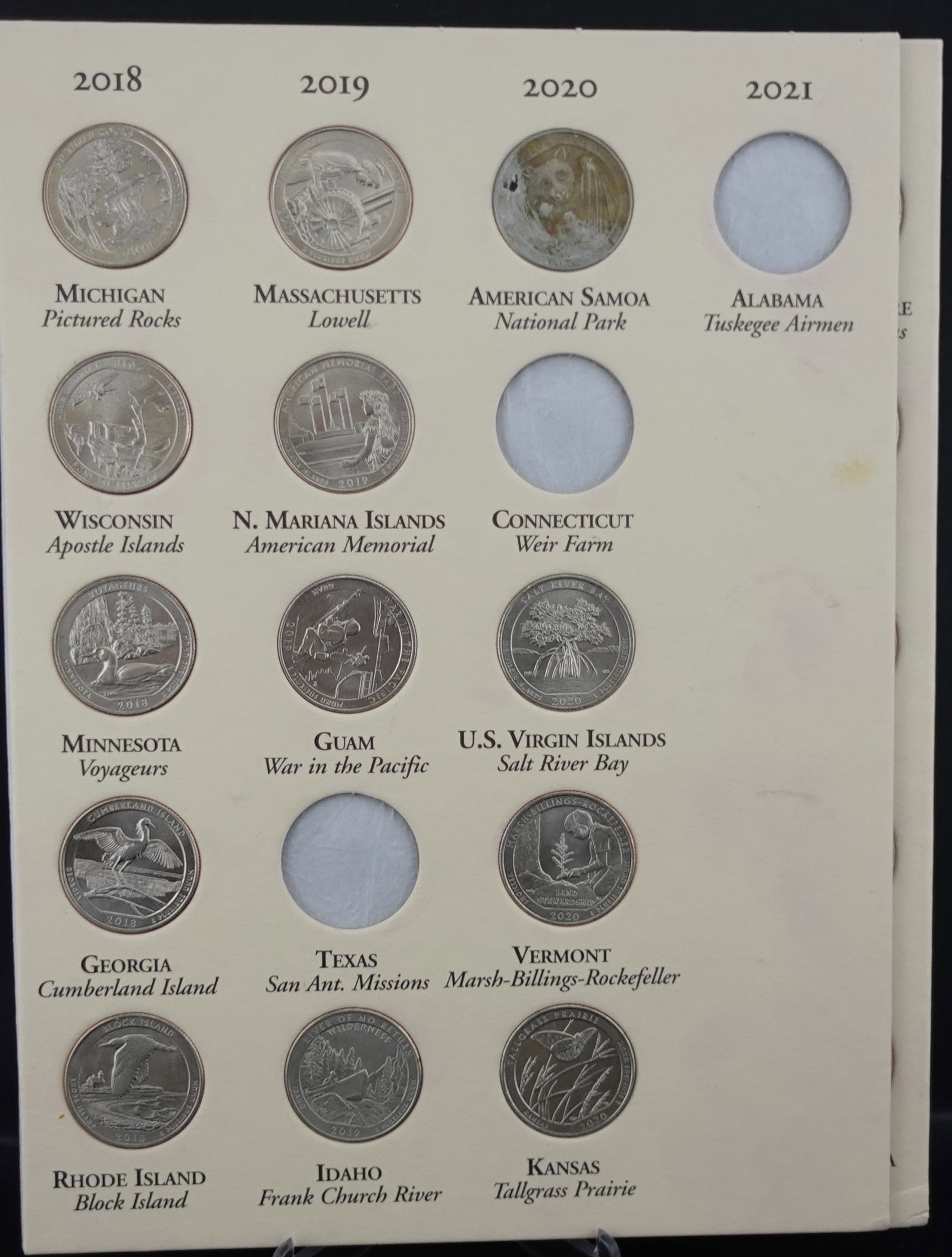 2010-2021 Americas National Park Commemorative Quarters Set - 4