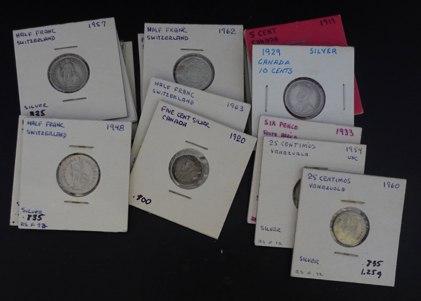 Large Lot of Foreign Silver Coins (1 of 1)