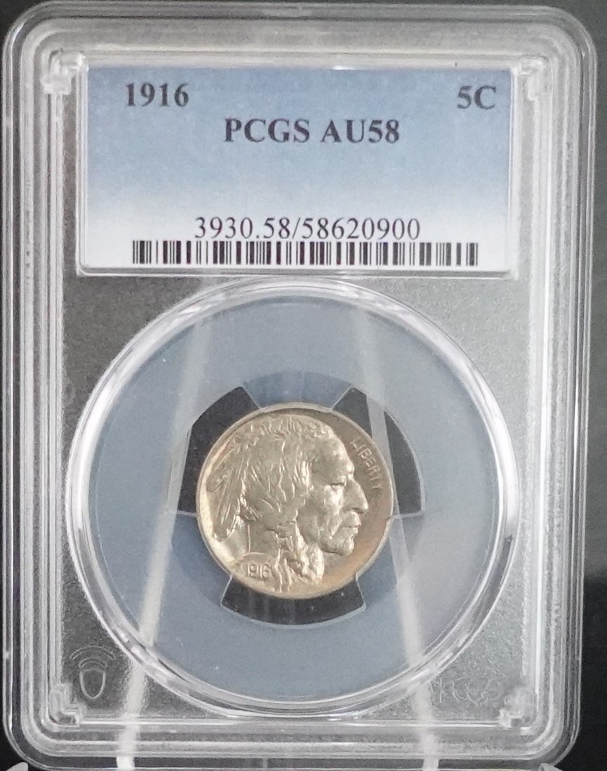 1913 Type 1 Buffalo Nickel: This is PCGS Graded AU58 Low Estimate: 50.00 High Estimate: 70.00