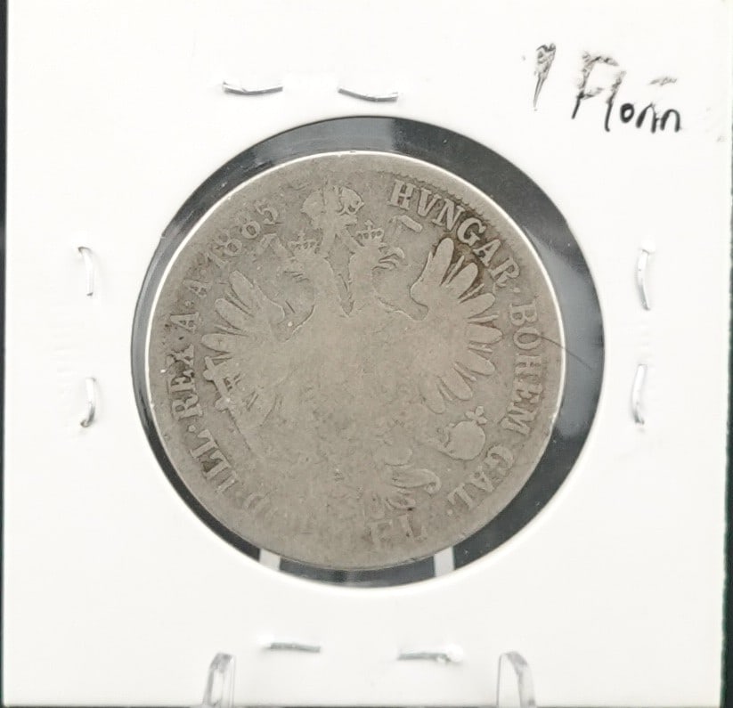 1885 Austria 1 Florin Coin - 2
