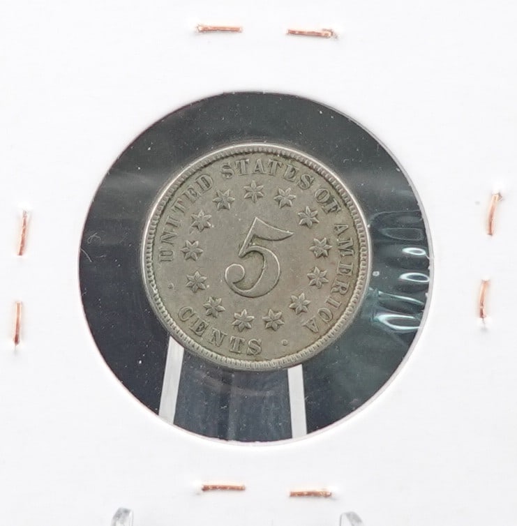 1875 Shiel Nickel - 2