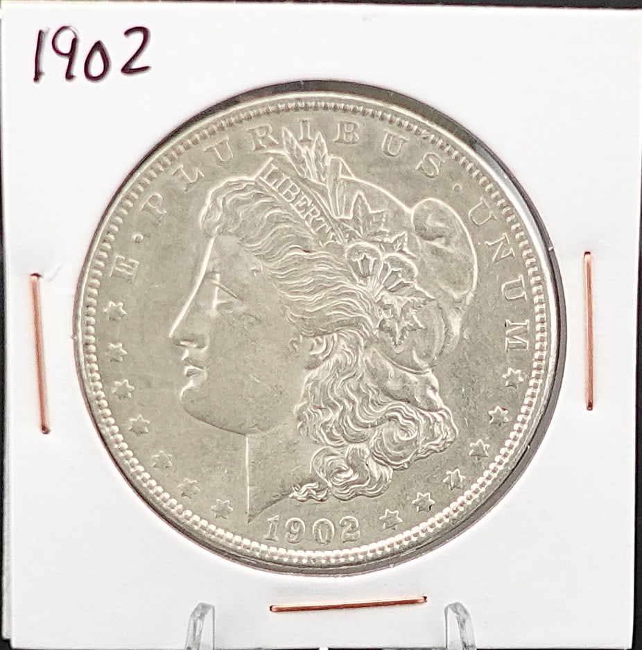 1902 Morgan Dollar: Nice AU Coin Low Estimate: 60.00 High Estimate: 80.00