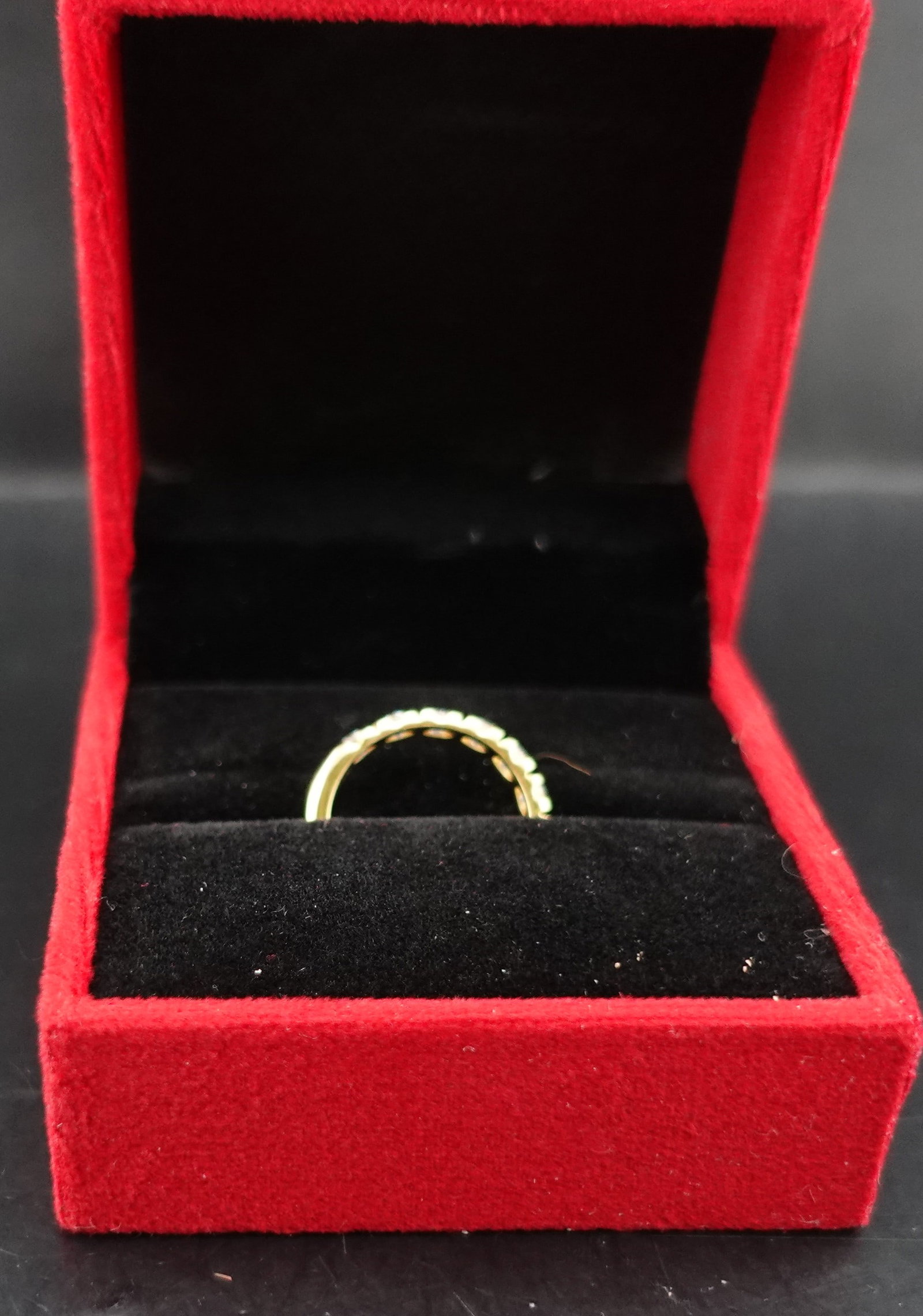 9 Moissanite set in 14k Gold size 9 - 3