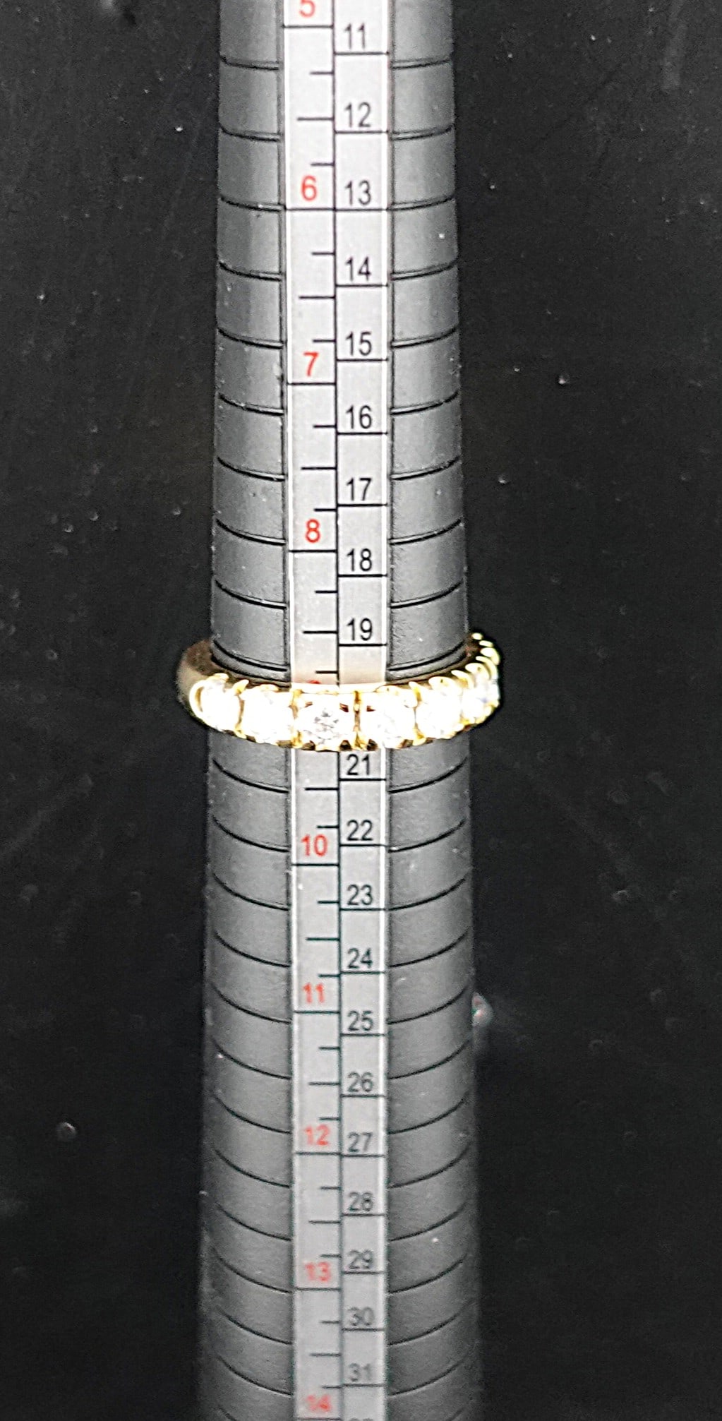 9 Moissanite set in 14k Gold size 9 - 4