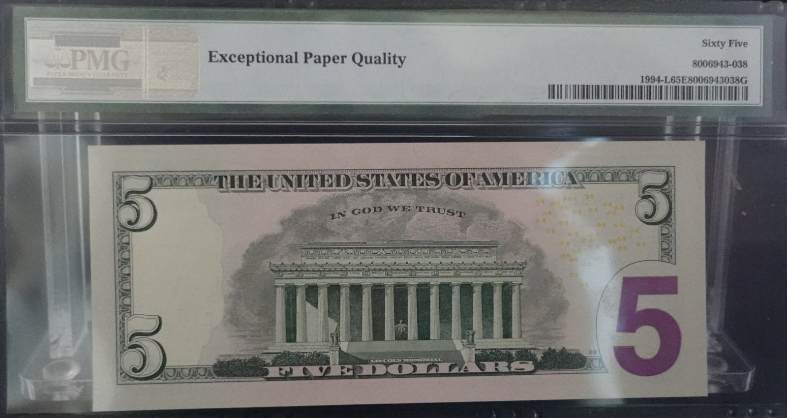 2009 $5 Red Reserve Note San Francisco - 2