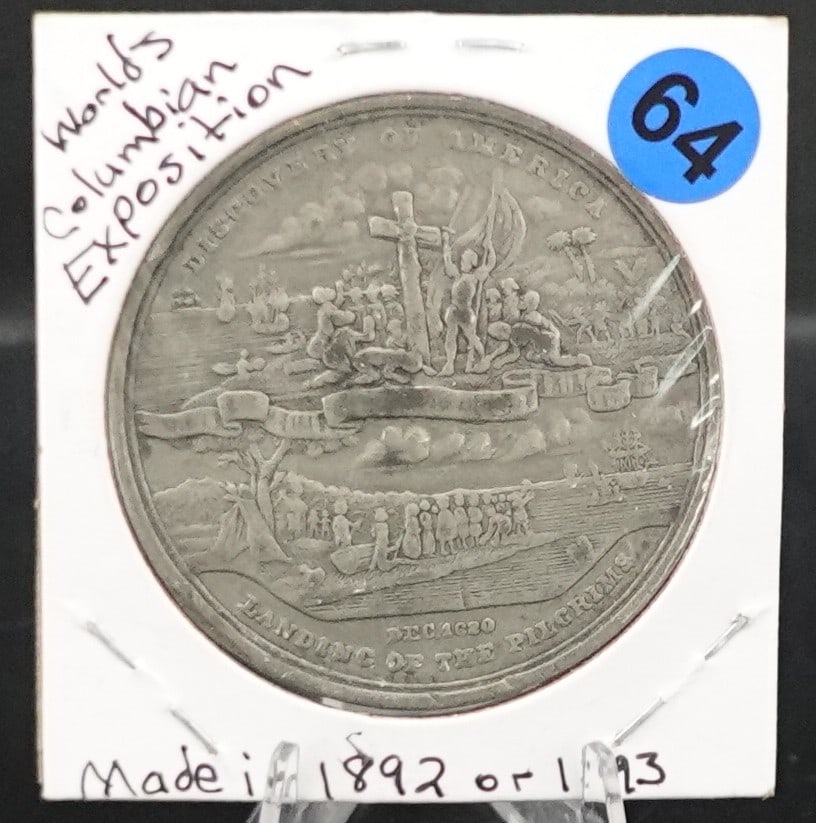 1892-1893 Columbian Expo Commemorative Coin - 2