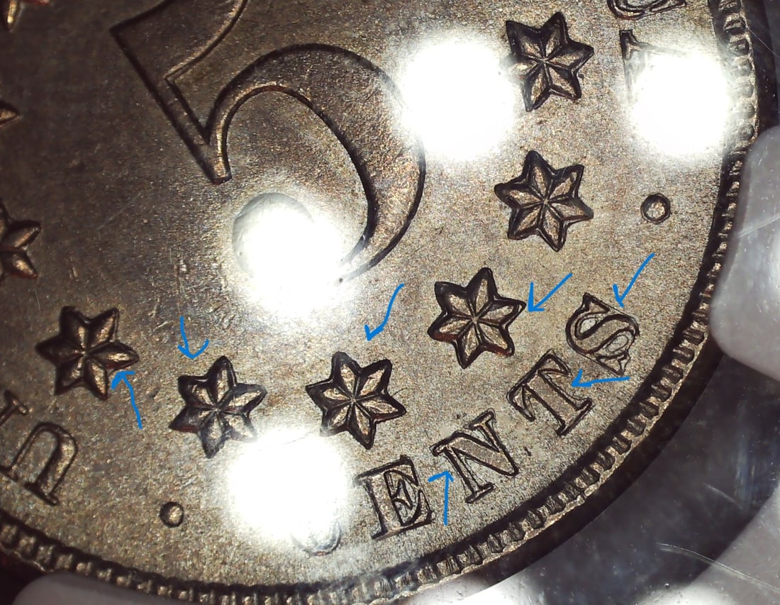 1872 Shield Nickel - 3