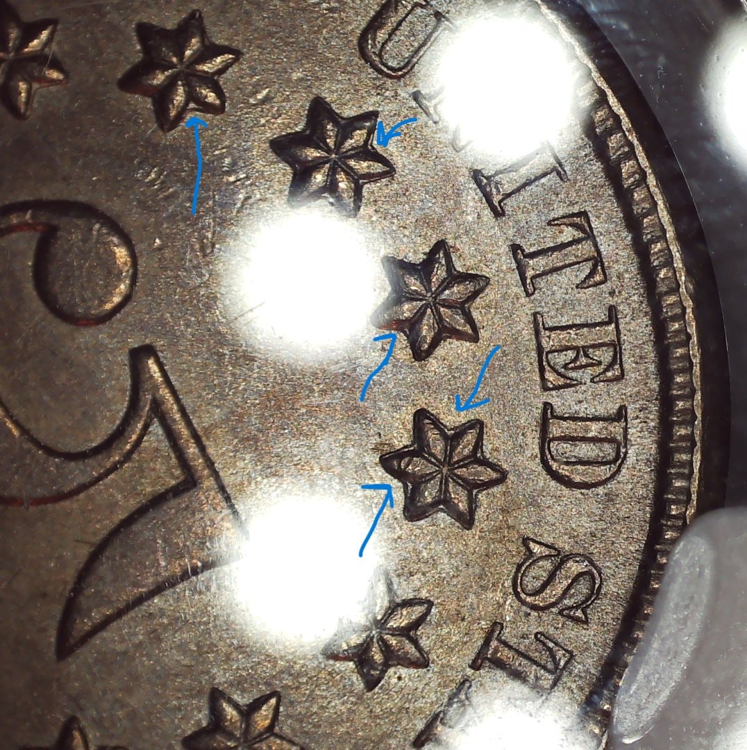 1872 Shield Nickel - 5