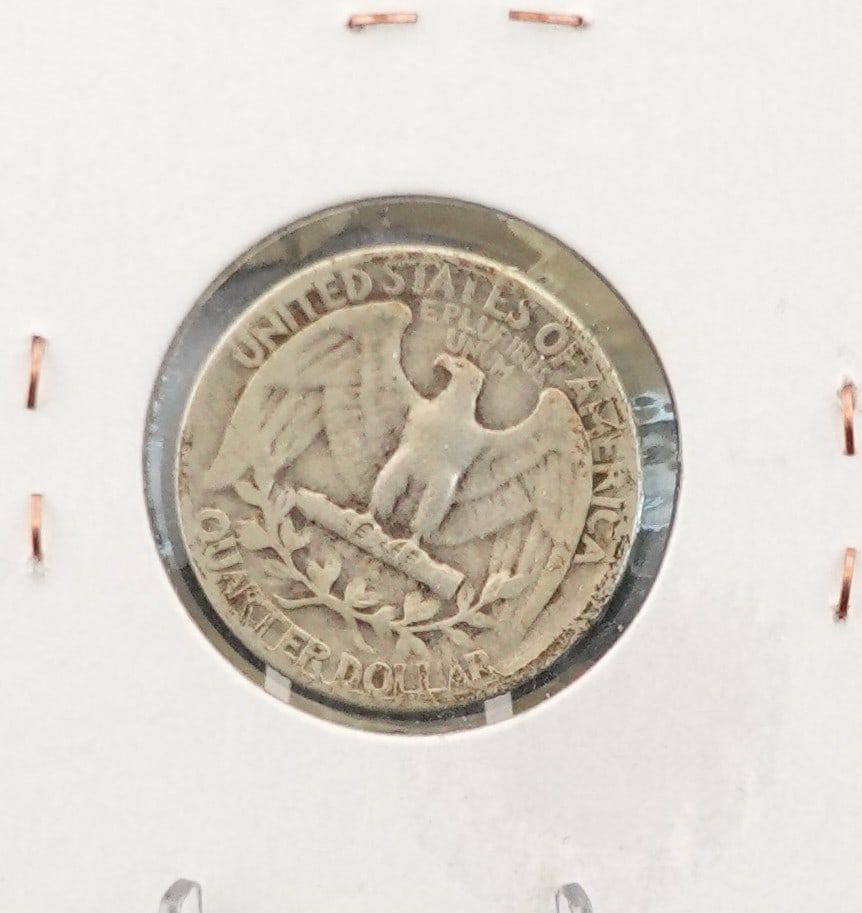 1890 Seated Dime and 1944 Washington Quarter - 4