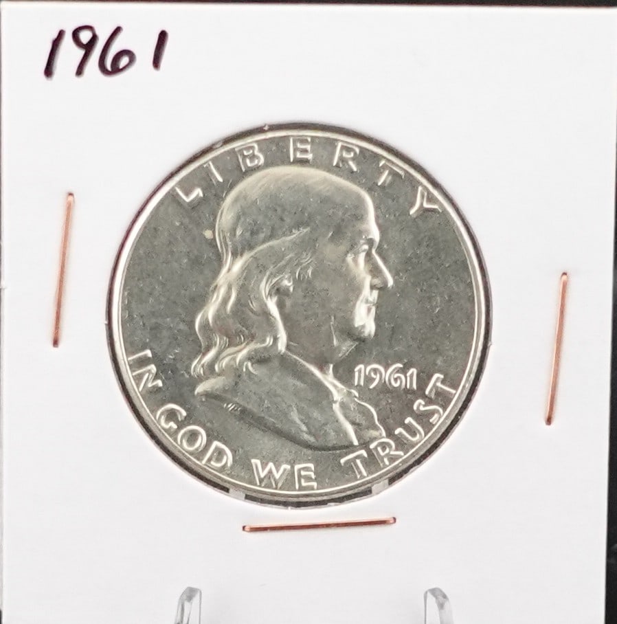 1961 Franklin Half Dollar: High Grade Coin! Low Estimate: 40 High Estimate: 60