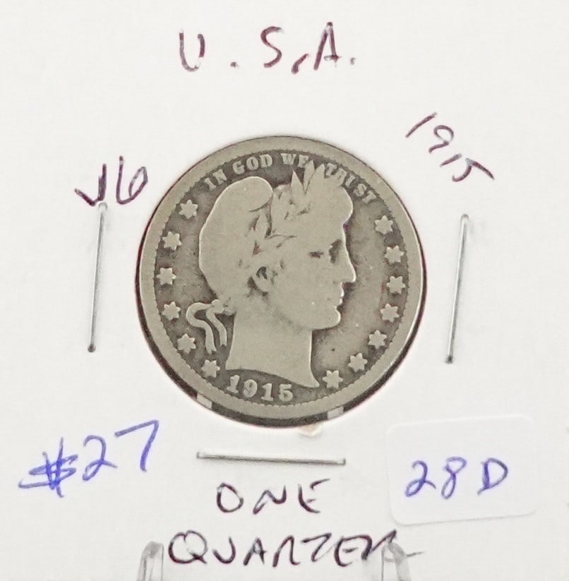 (2) Barber Quarter - 3