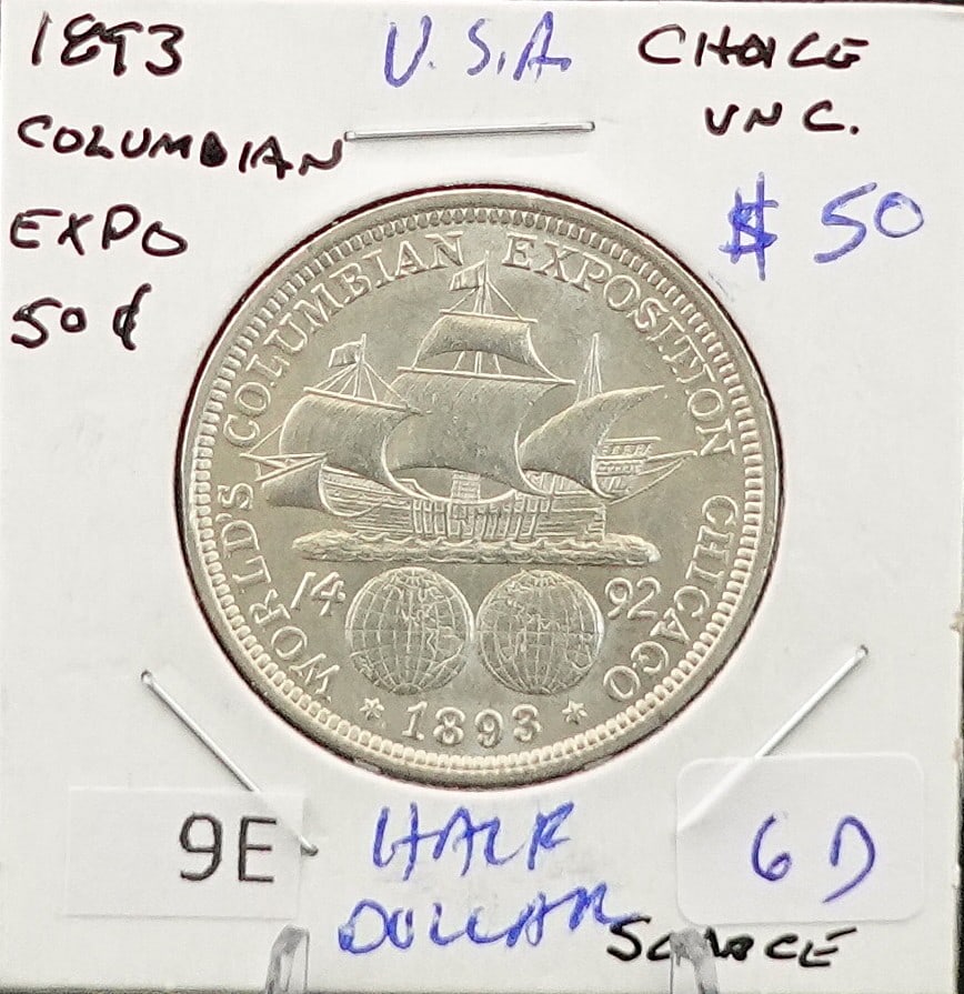 1893 Columbian Expo Half Dollar (1 of 2)