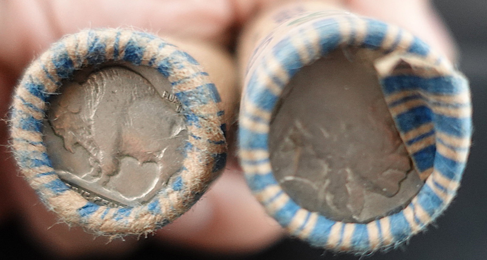(2) Rolls of Dateless Buffalo Nickels - 2