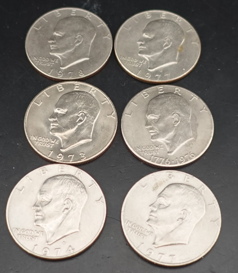 (6) Ike Dollars (1 of 2)