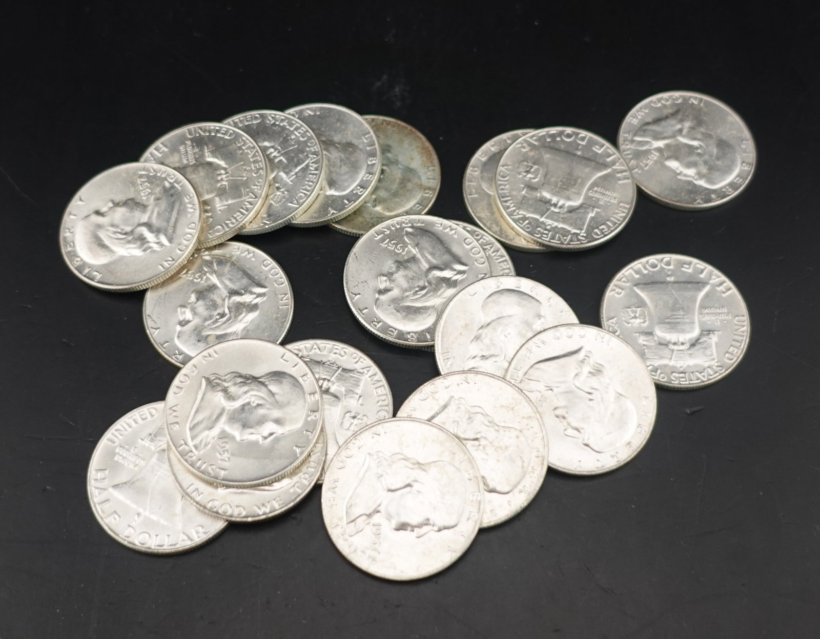 (20) Franklin Half Dollars (1 of 2)