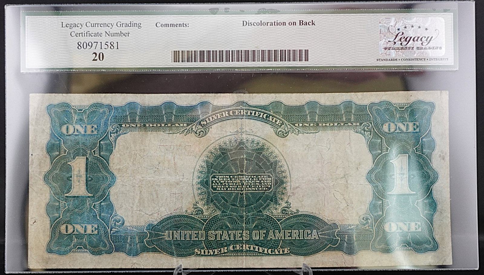 1899 Black Eagle $1Silver Certificate - 2