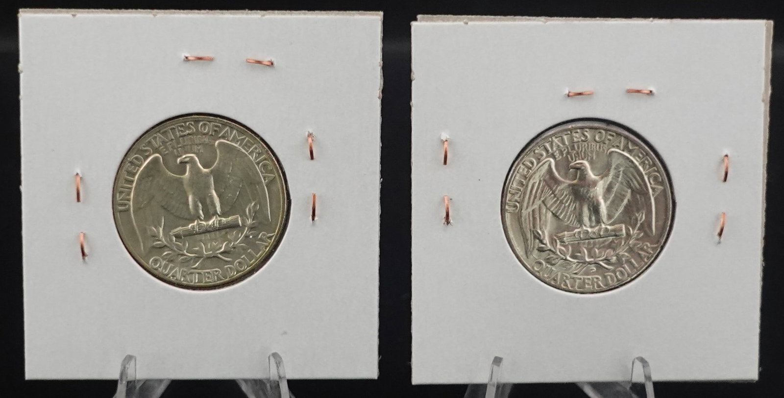 (2) Silver Washington Quarters - 2