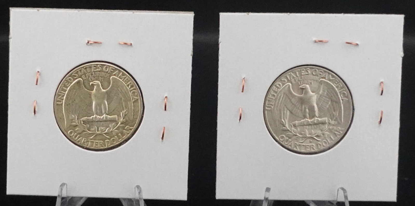 (2) Silver Washington Quarters - 2