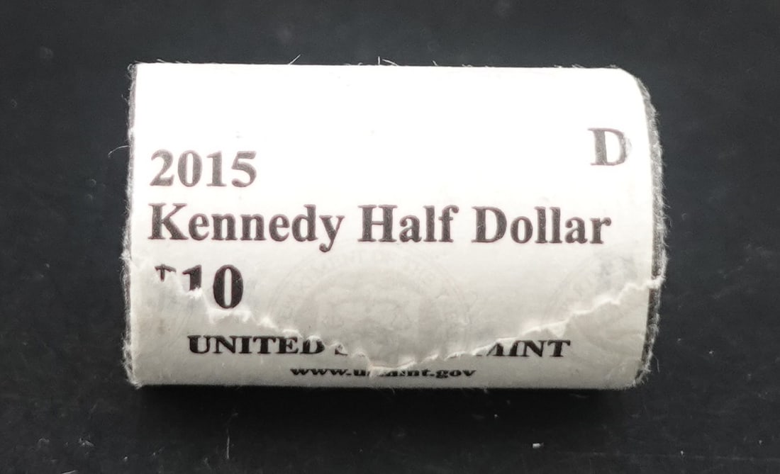 Roll of 2015-D Kennedy Half Dollars: This is an unopened roll! Low Estimate: 40.00 High Estimate: 60.00