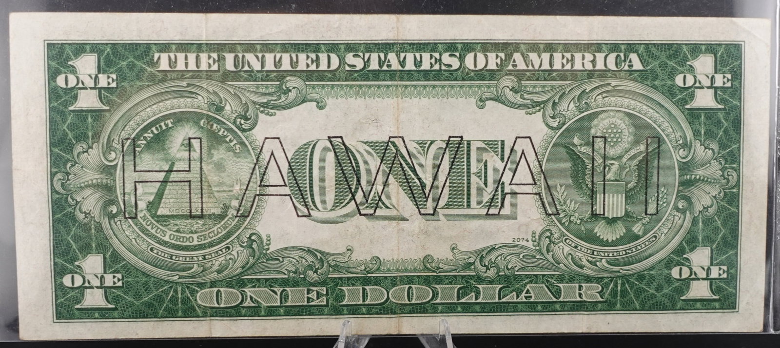 1934-A $1 Silver Certificate Hawaii Note - 2