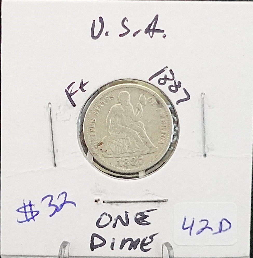 1887 Seated Dime (1 of 2)