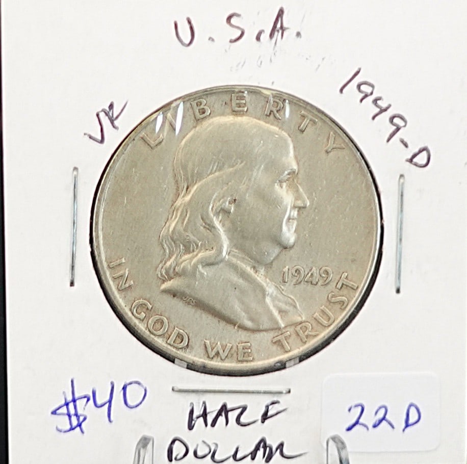 1949-D Franklin Half Dollar (1 of 2)
