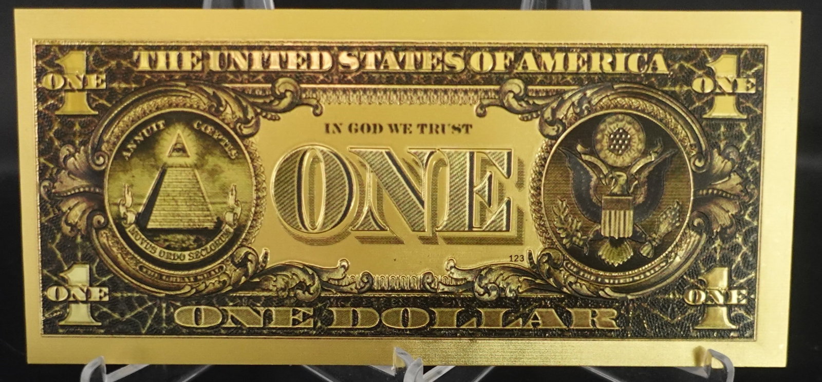 (7) 24k Gold Foil Notes - 10