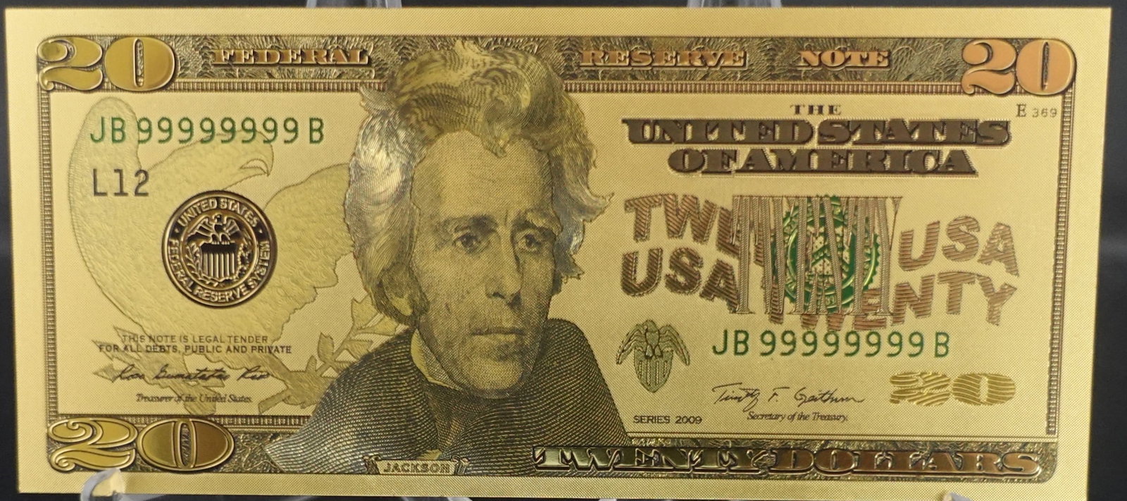 (7) 24k Gold Foil Notes - 11